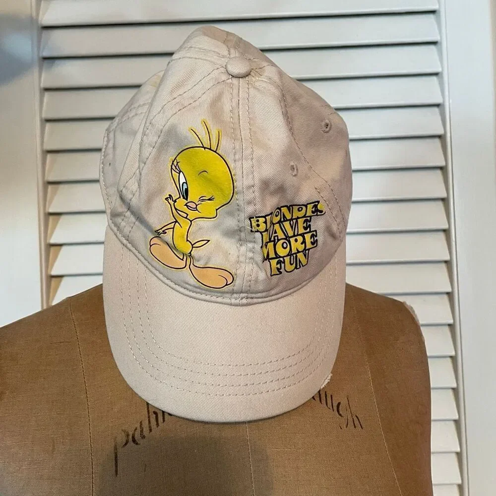 VINTAGE LOONEY TUNES | blondes have more fun tweety bird baseball hat